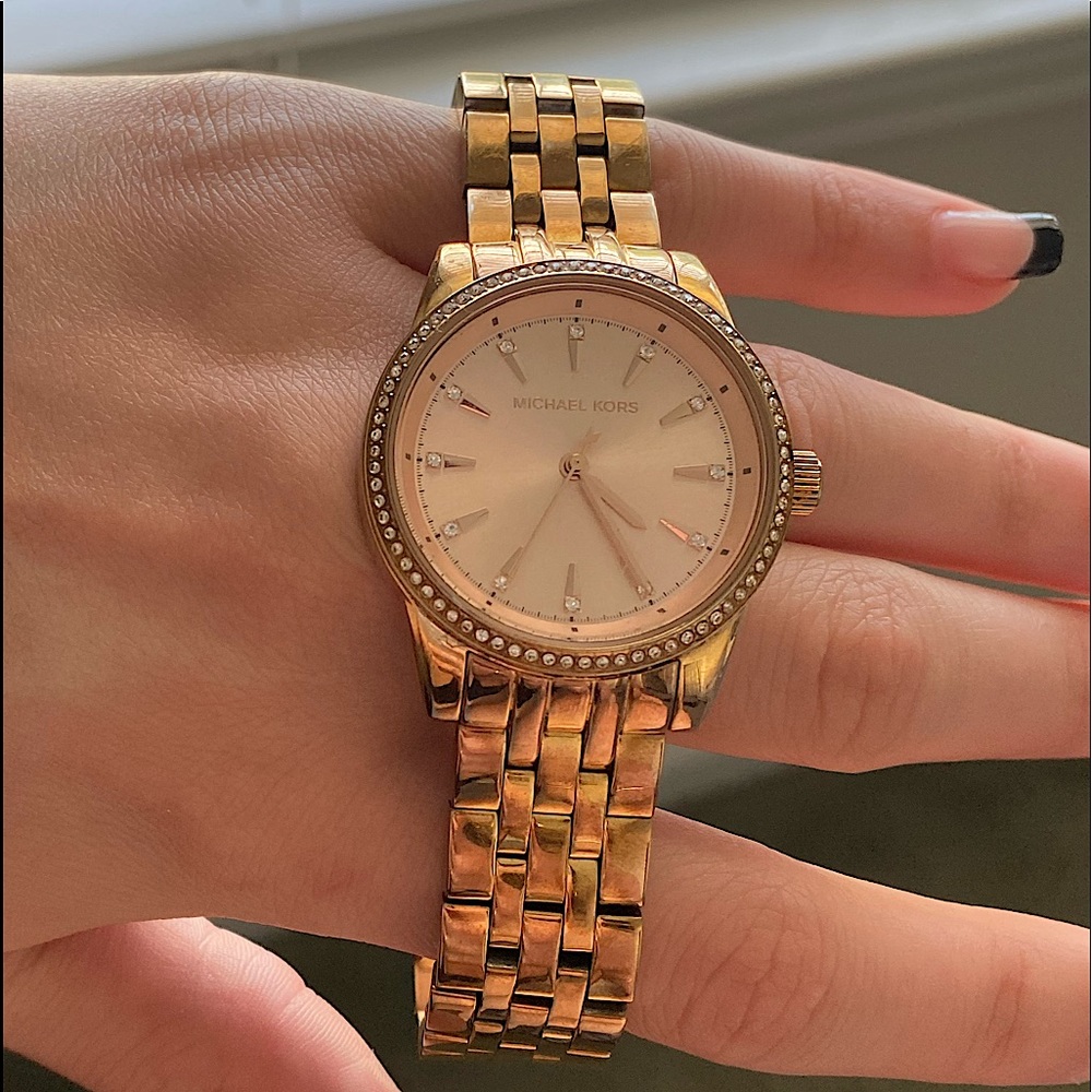 MK ROSE GOLD WATCH | BATTERY JUST REPLACED |